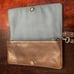 Coach Authentic Large Metallic Green Wristlet Wallet Patent Leather With Buckle