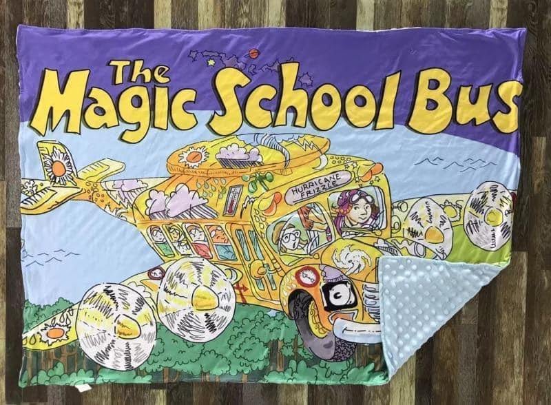 The magic school bus minky blanket
