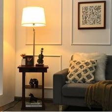 USB Charging Ports Shelves Floor Lamp Bedside Desk Light Lamp L4