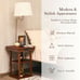 USB Charging Ports Shelves Floor Lamp Bedside Desk Light Lamp L4