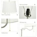 USB Charging Ports Shelves Floor Lamp Bedside Desk Light Lamp L4