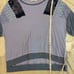 free people feeling it cornflower combo lightweight patchwork top sz m nwt