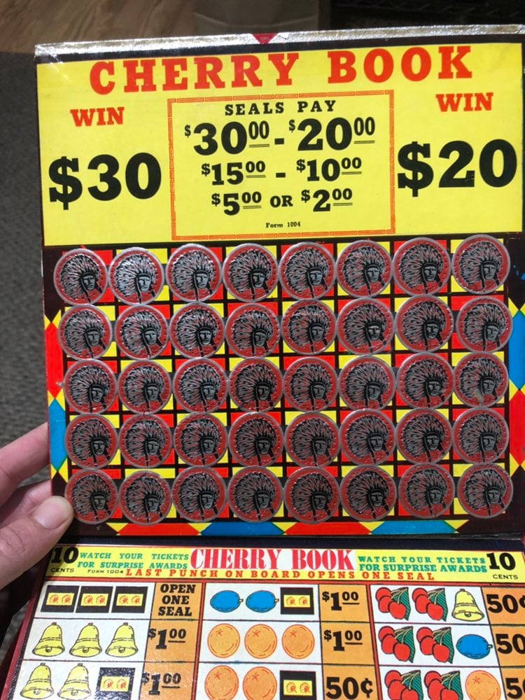 Old indian cherry punch card