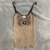 Italian Designer - Vintage 2000s embroidered flower baby tank (XS/S)
