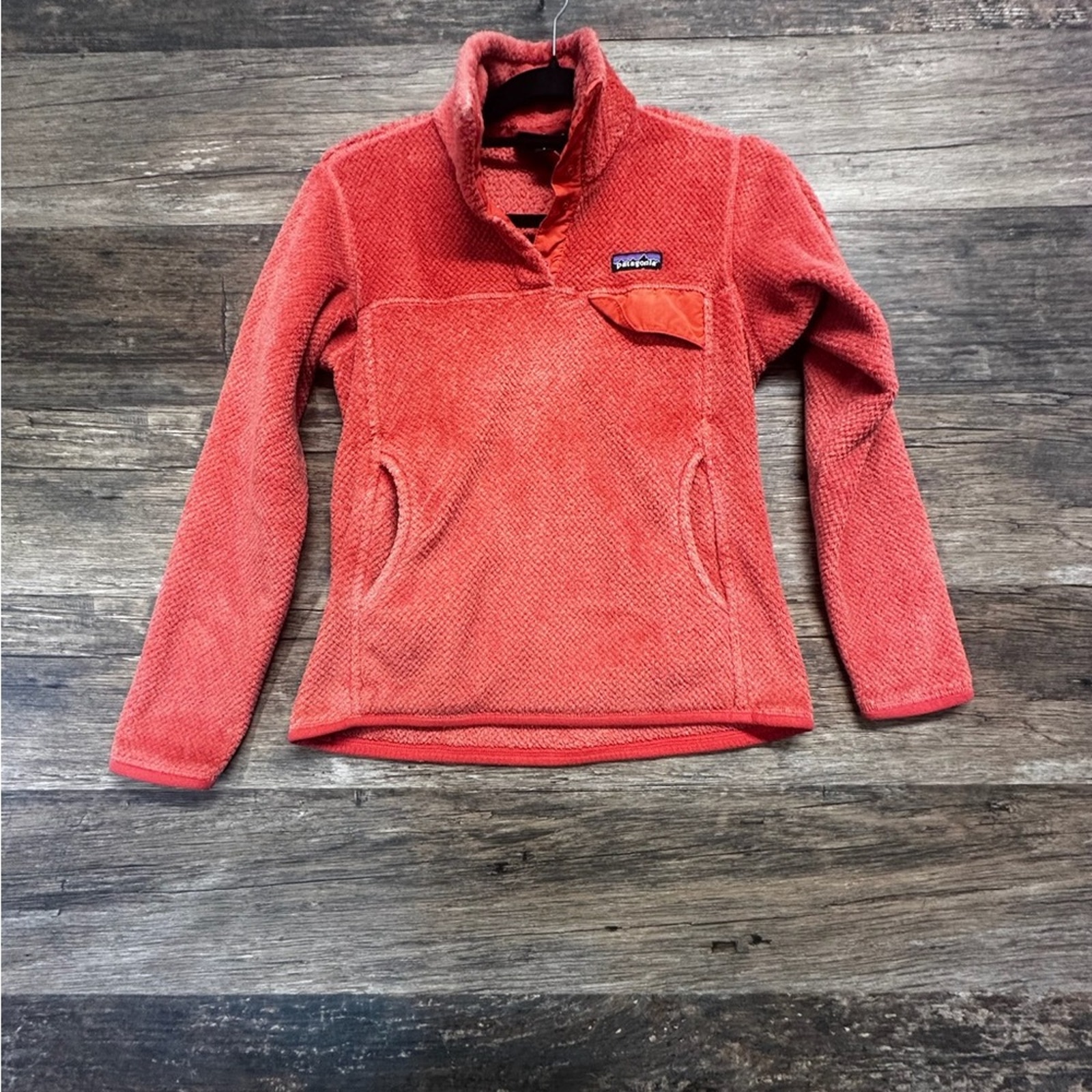 Patagonia Coral Pullover Fleece Snap Closure Sweatshirt Jacket Size Small