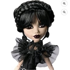 Monster High Wednesday Collectible Doll, Rave’N Wednesday in Black Gown Inspired