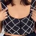 Metallic Rhinestone Quilted Vest black and white Brand Blue B size small.