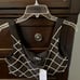 Metallic Rhinestone Quilted Vest black and white Brand Blue B size small.