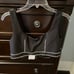 Metallic Rhinestone Quilted Vest black and white Brand Blue B size small.