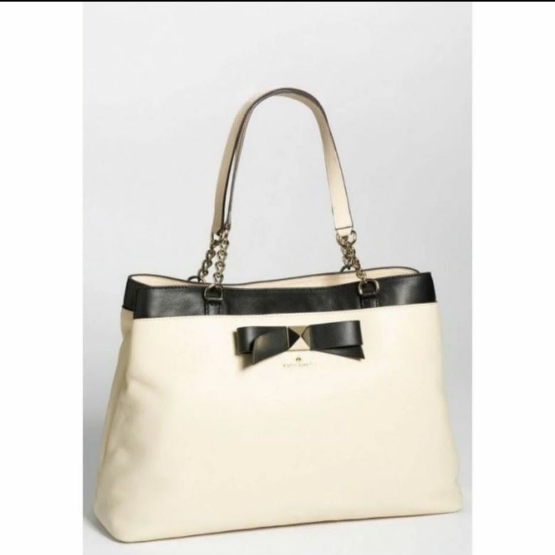458 Kate Spade leather tote bag doe bow