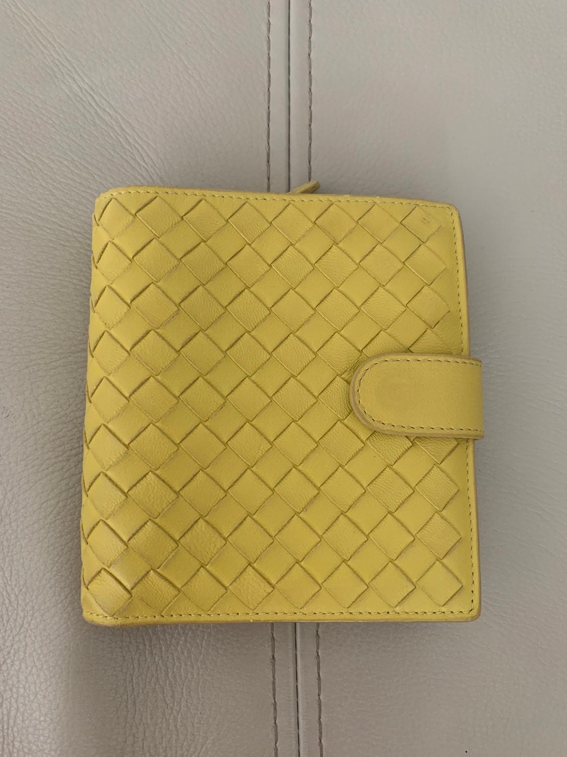 Bottega Veneta wallet yellow authentic