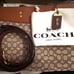 Coach Rogue Brief In Signature Textile Jacquard -Cocoa/Burnished Amber