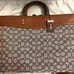 Coach Rogue Brief In Signature Textile Jacquard -Cocoa/Burnished Amber