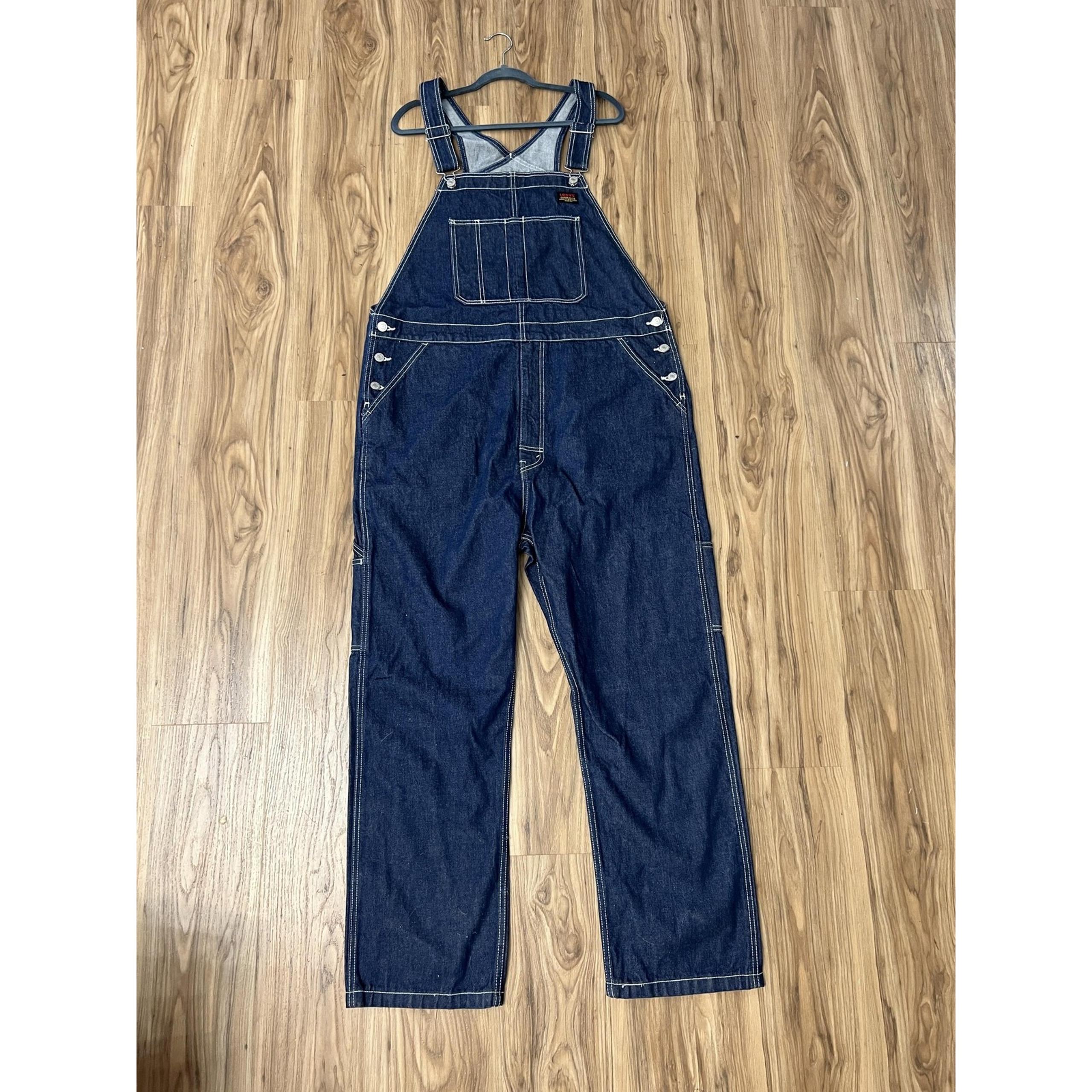Levis Overalls Mens XL Blue Denim Relaxed Workwear Carpenter Pockets 100% Cotton - Levi's