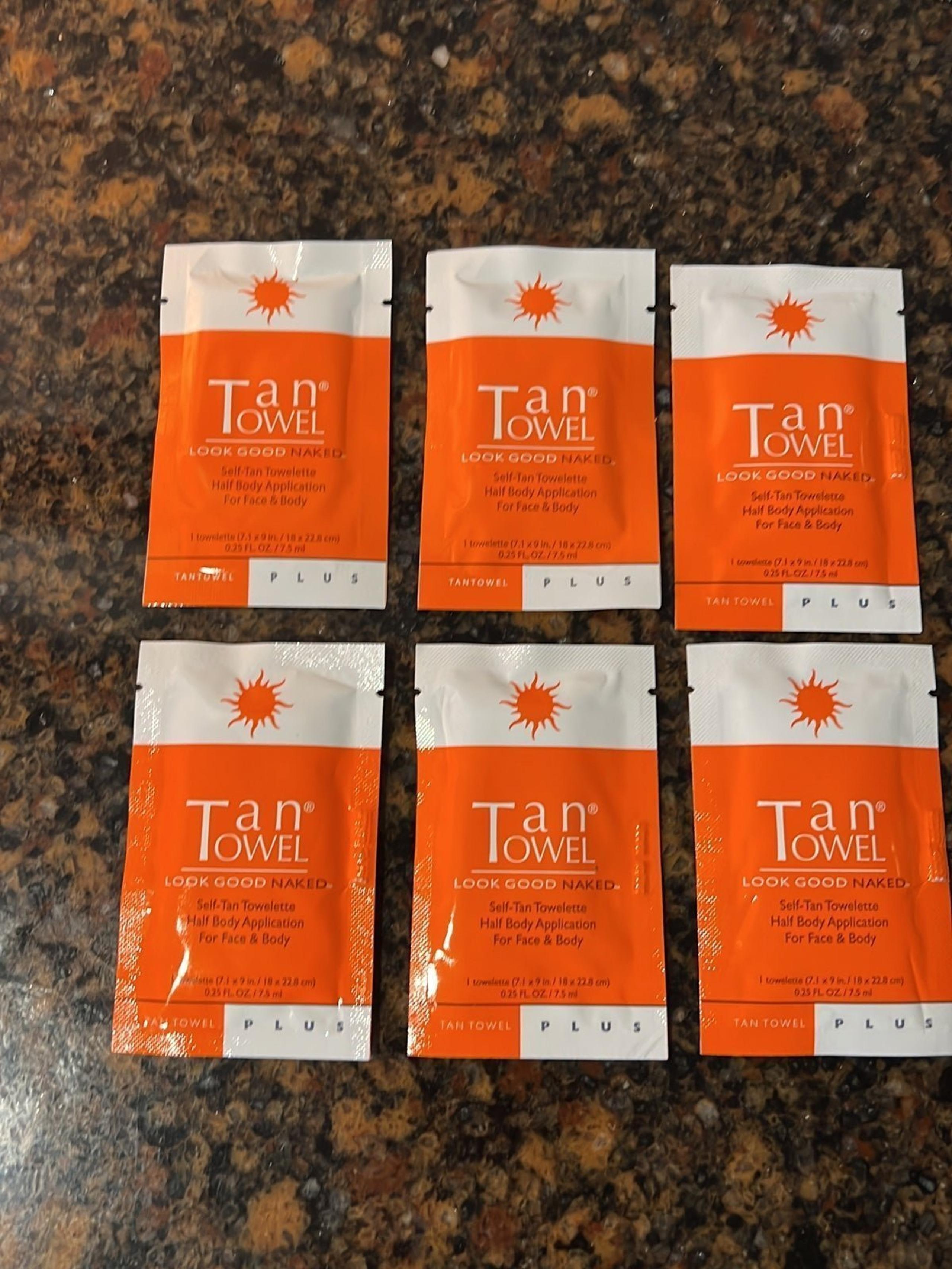 Tan towel self tanning towelettes