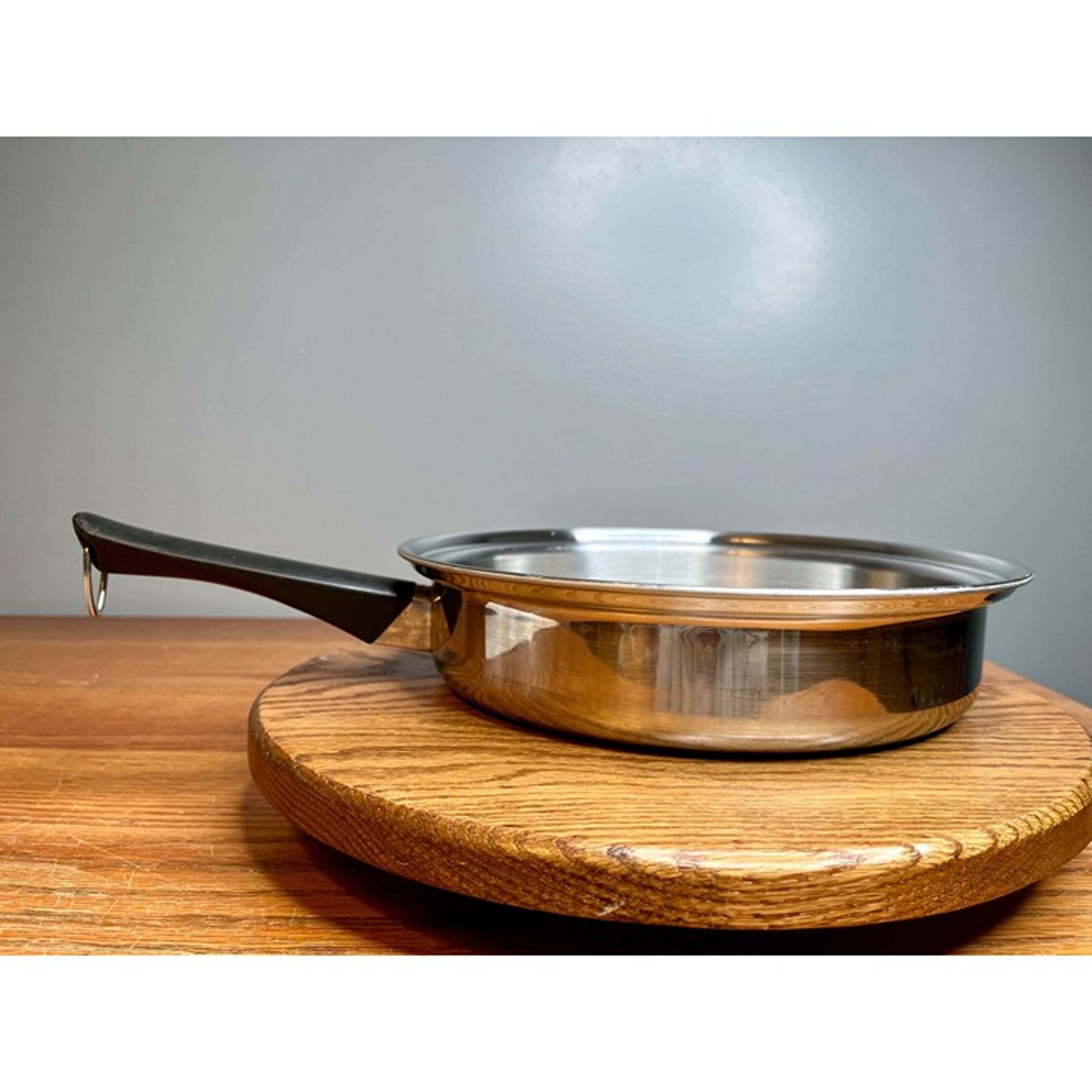 Vintage  Stainless Steel 11" Amway Queen Skillet (no lid)