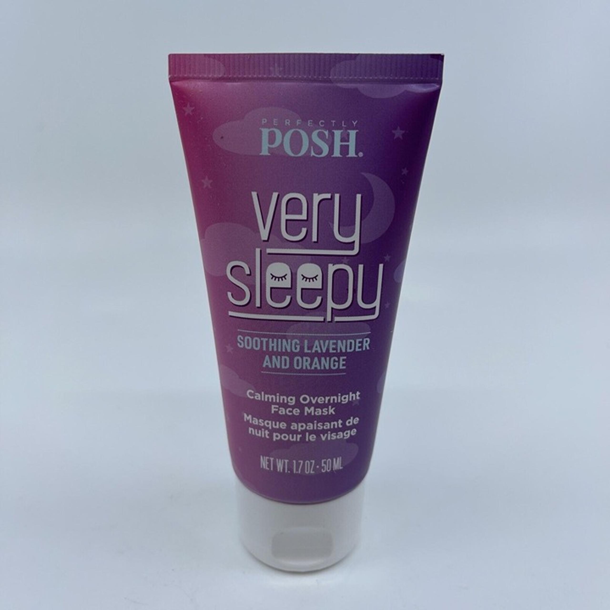 Perfectly Posh VERY SLEEPY - FACE MASK, SOOTHING LAVENDER & ORANGE 1.7 OZ. RS9