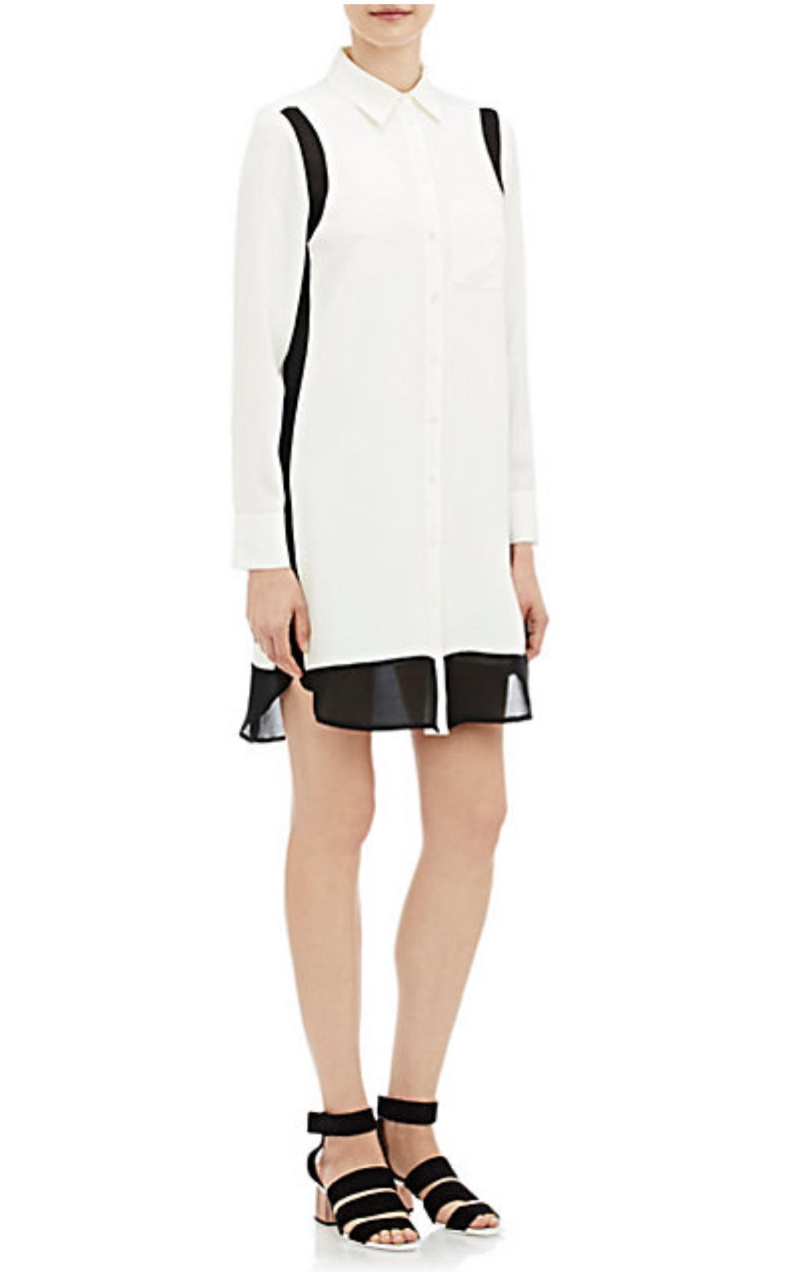 Vince Crepe de Chine Shirtdress