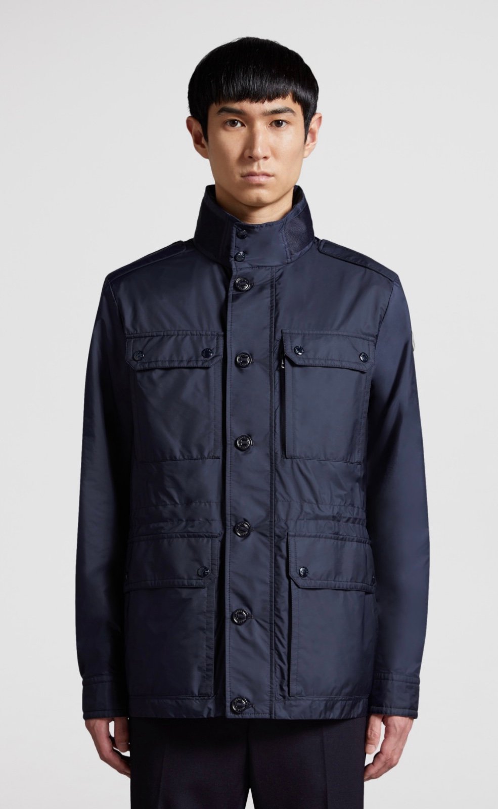 H&M navy blue windbreaker raincoat size medium