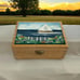 Decorated Storage Box Seaside Ocean Sailing Boat Wooden Jewelry Trinket Keepsake