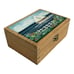 Decorated Storage Box Seaside Ocean Sailing Boat Wooden Jewelry Trinket Keepsake