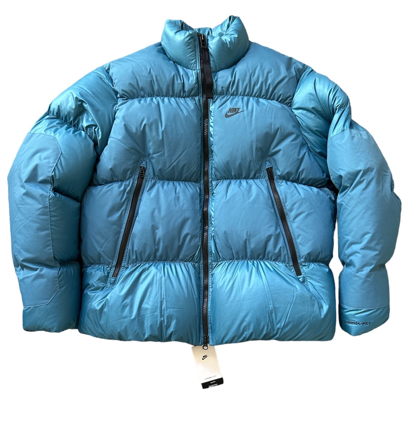 Nike Blue Sportswear Therma-Fit Repel Full-Zip Puffer Jacket Size: L