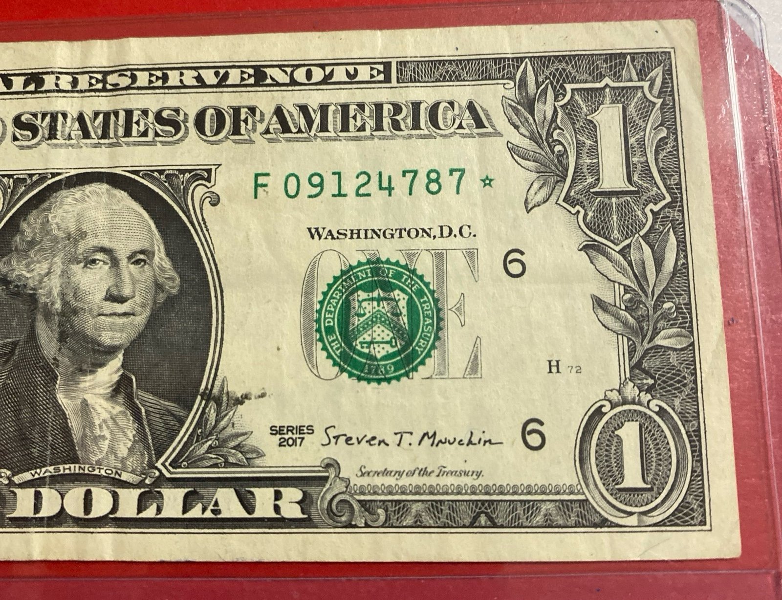 1 Dollar Bill Star Note