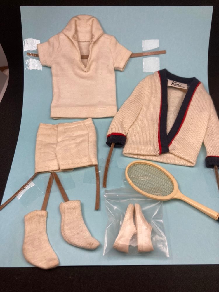 Vintage Barbie: Ken 1962 Time for Tennis Outfit #790