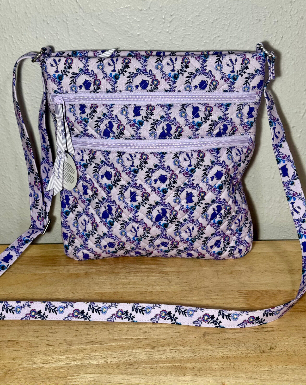 Vera Bradley Triple Zip Hipster in Belle Floral Cameo NWT