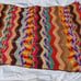 Crochet Handmade Zig Zag Afghan Lap Throw Blanket Approx. Size 62 x 44 Chevron