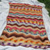 Crochet Handmade Zig Zag Afghan Lap Throw Blanket Approx. Size 62 x 44 Chevron