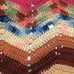 Crochet Handmade Zig Zag Afghan Lap Throw Blanket Approx. Size 62 x 44 Chevron