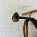 Vintage Gold Metal Brass Lot of 2 Decor French Horn Band Instrument