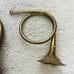Vintage Gold Metal Brass Lot of 2 Decor French Horn Band Instrument