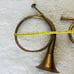 Vintage Gold Metal Brass Lot of 2 Decor French Horn Band Instrument