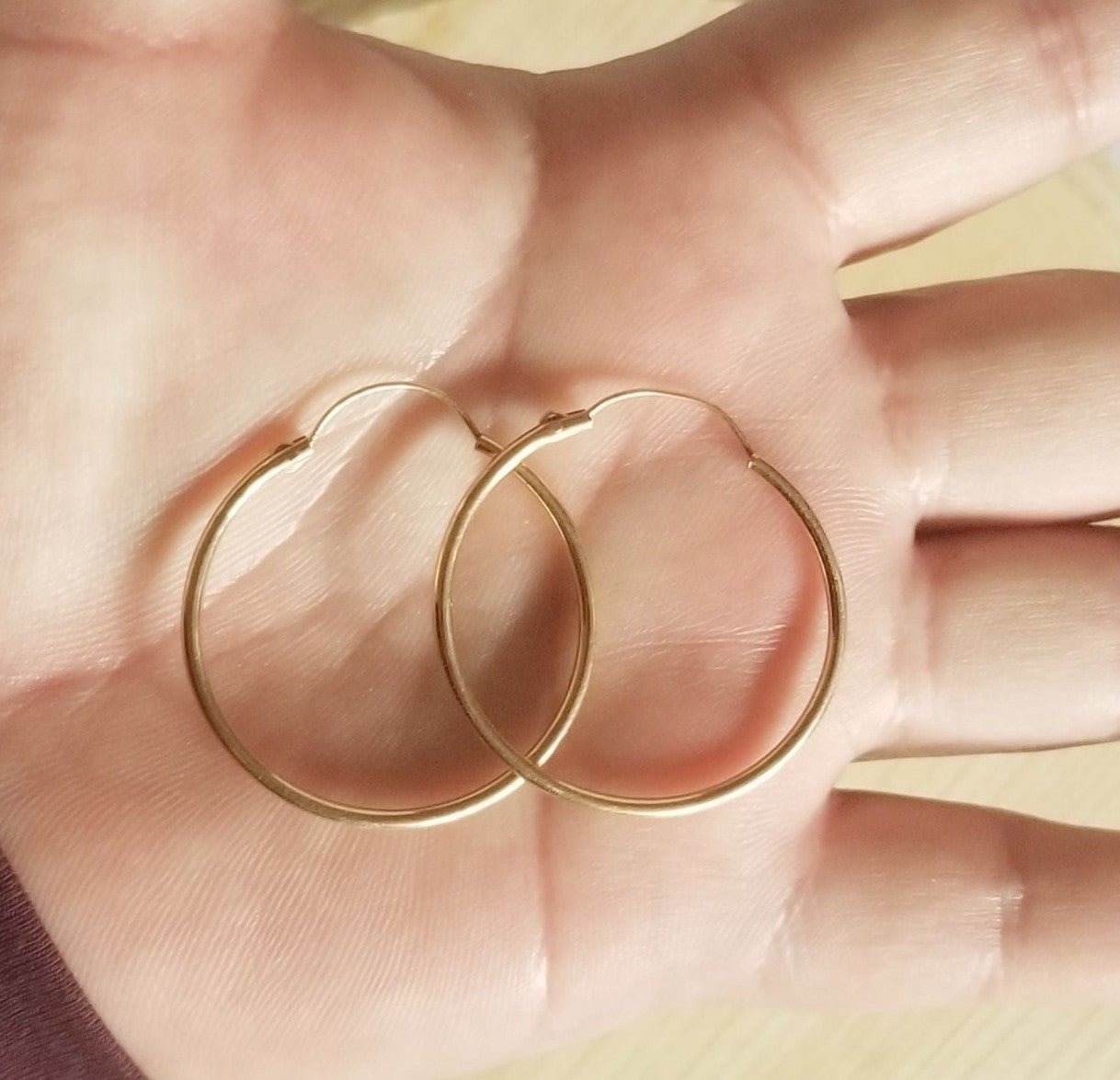 14K Gold Hoop Earrings