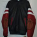 vintage 90s chicago bulls basketball hooded varsity leathe r jacket