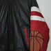 vintage 90s chicago bulls basketball hooded varsity leathe r jacket