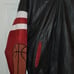 vintage 90s chicago bulls basketball hooded varsity leathe r jacket