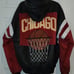 vintage 90s chicago bulls basketball hooded varsity leathe r jacket