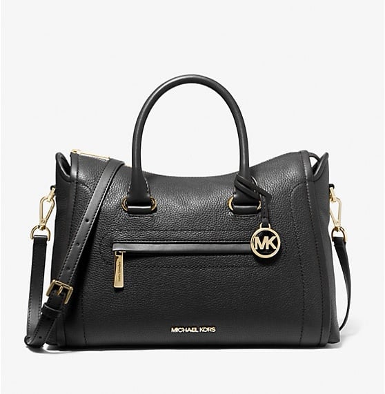 Michael Kors Carine Large Pebbled Leather Satchel