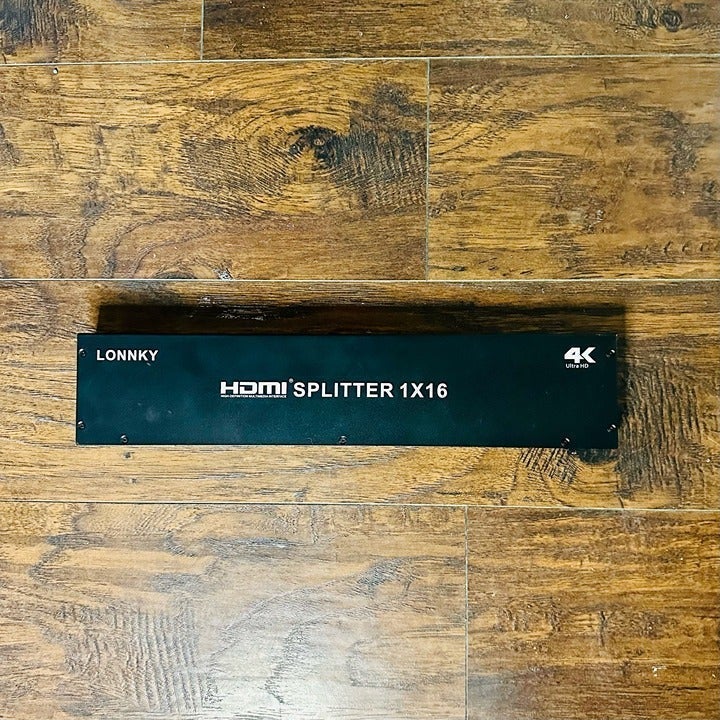 HDMI Splitter 16 Port 1080P 4K UltrHD w/ Audio For 1 to 16 Dispay Monitor Mirror