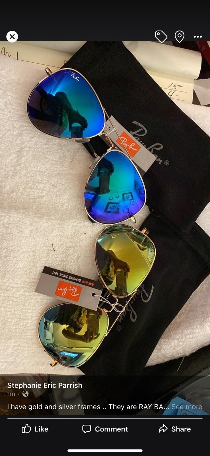 Ray ban sunglasses new in bag
