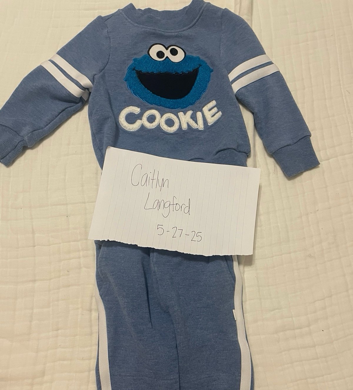 Little sleepies Cookie Monster set
