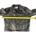 VTG Gino Leathers Motorcycle Leather Jacket Women’s 40R Black Full Zip Belt 1989