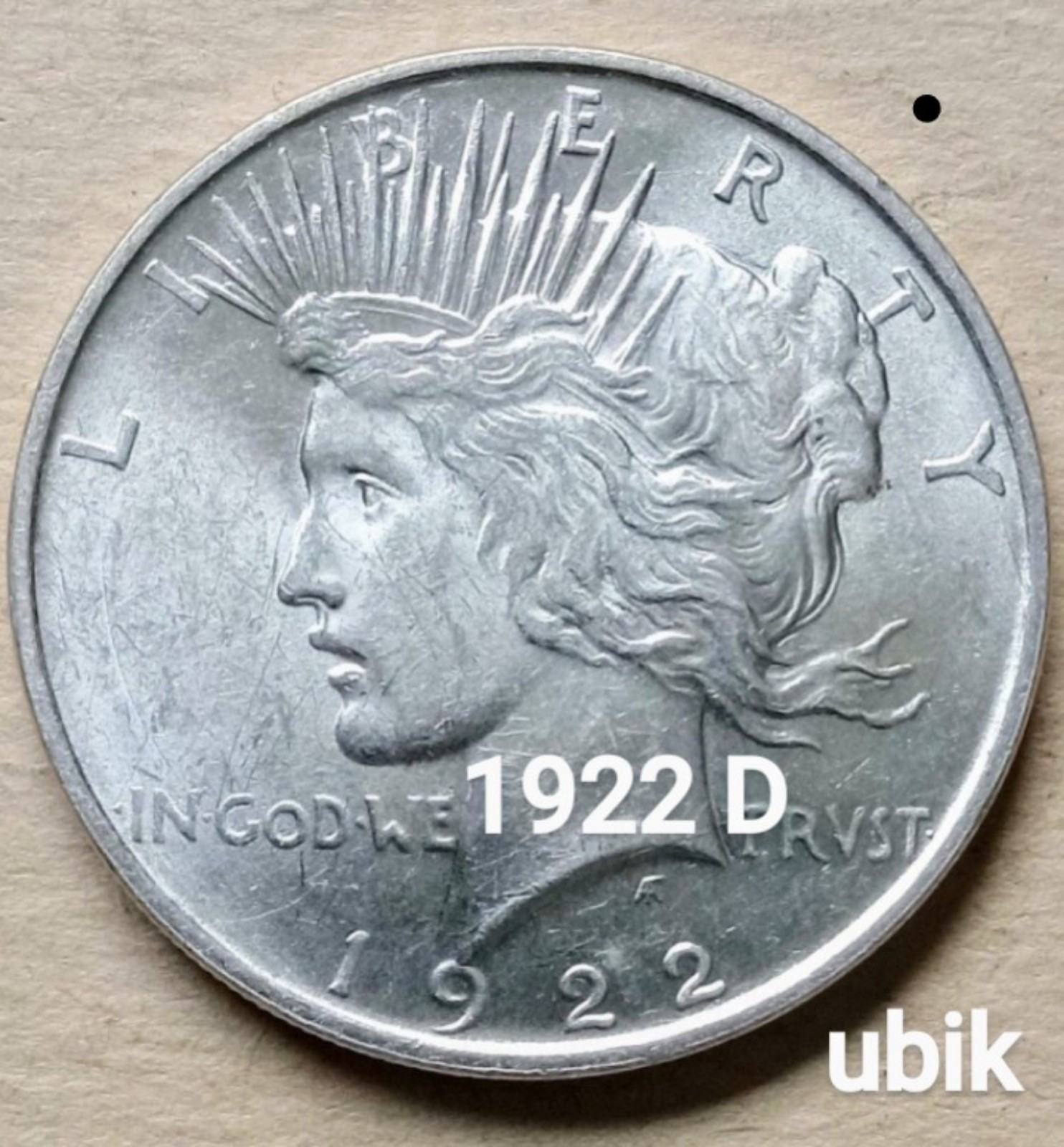 1922 D Peace Silver Dollar • .900 Silver • Flashy Luster • UNC