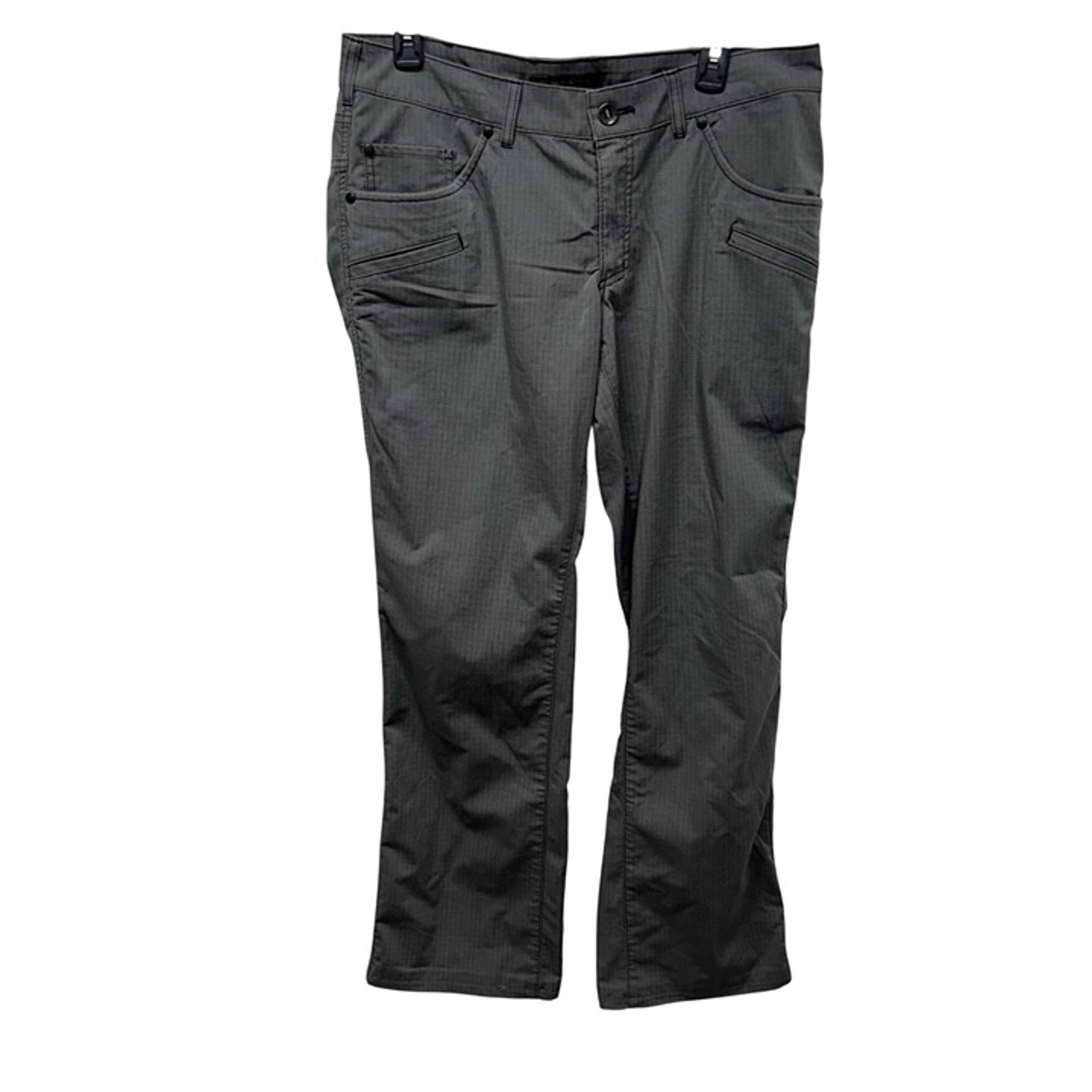 5.11 Tactical Womens Gray Straight-Leg Checkered Pants Size 12 Regular