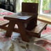 Handcrafted Squirrel/Bird Feeder Picnic Table