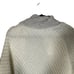 Mia & Tessa White & Gray Cape Cowl Neck Tassel Knit Poncho Women Sz OS