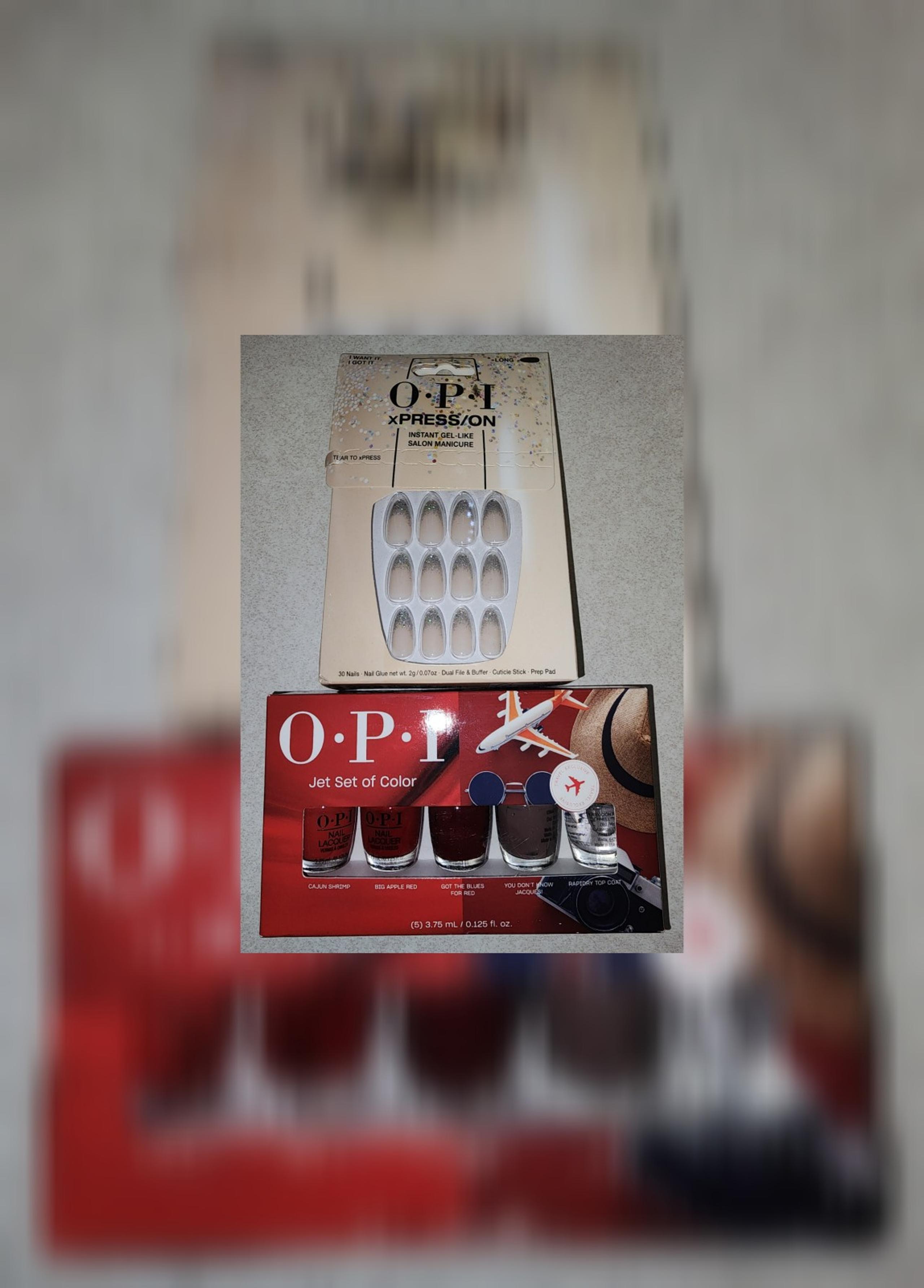 OPI "Jet Set of Color" Nail Polish Set And Nails Bundle NEW